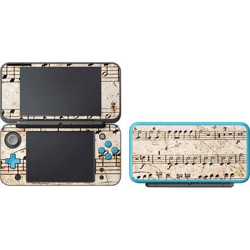 Antique Notes Nintendo 2DS XL (2017) Skin