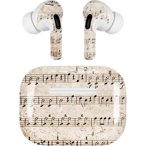 Antique Notes AirPods Pro 2nd Gen Skin