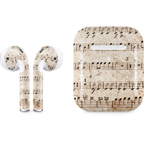 Antique Notes Apple AirPods 2 Skin