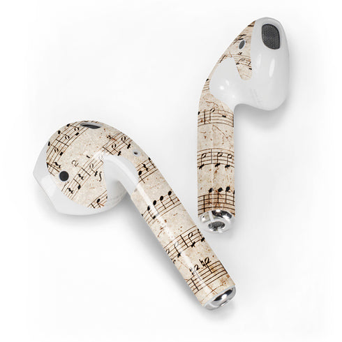 Antique Notes Apple AirPods 2 Skin