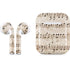 Antique Notes Apple AirPods Skin