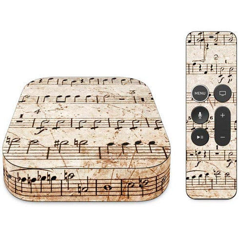 Antique Notes Apple TV Skin