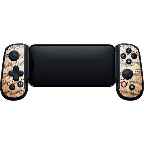 Antique Notes Backbone One for iPhone Game Controller Skin