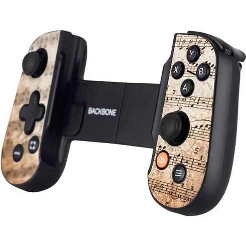 Antique Notes Backbone One for iPhone Game Controller Skin
