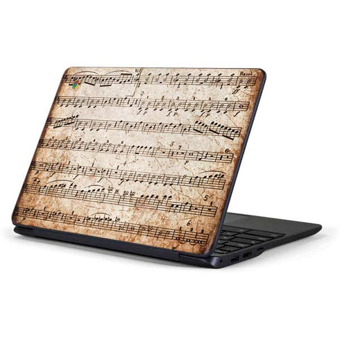 Antique Notes Samsung Chromebook Skin