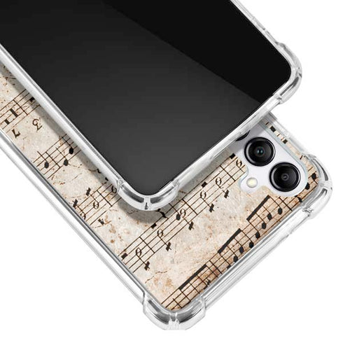 Antique Notes Galaxy A14 5G Clear Case