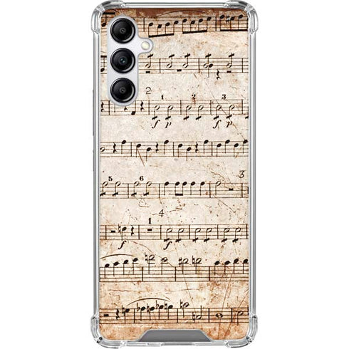 Antique Notes Galaxy A15 5G Clear Case