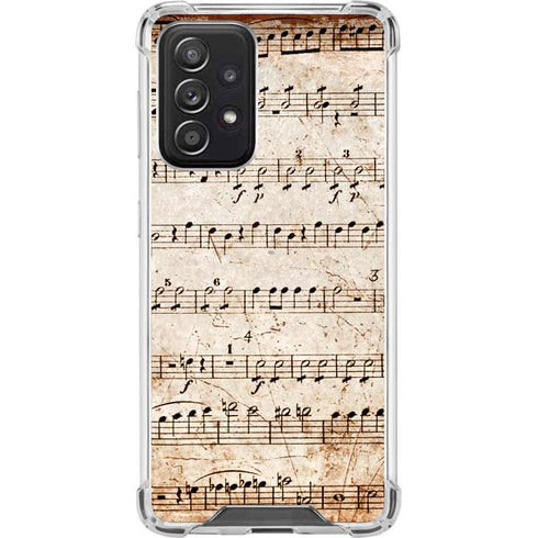 Antique Notes Galaxy A52 5G Clear Case