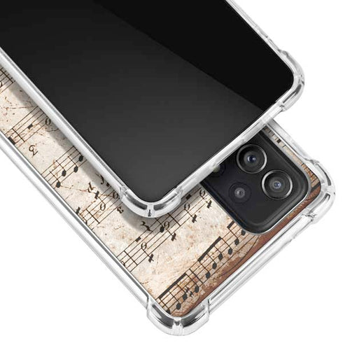 Antique Notes Galaxy A52 5G Clear Case