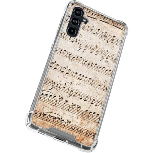 Antique Notes Galaxy A54 5G Clear Case