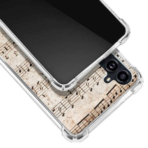 Antique Notes Galaxy A54 5G Clear Case