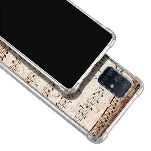 Antique Notes Galaxy A71 5G Clear Case