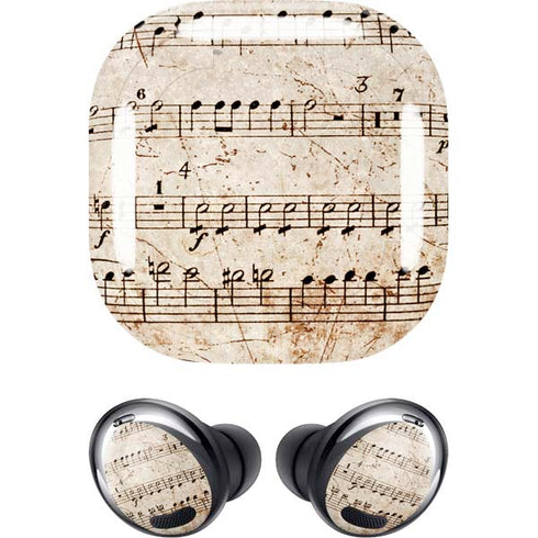 Antique Notes Galaxy Buds Pro Skin