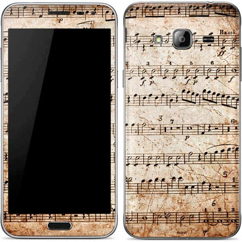 Antique Notes Galaxy J3 Skin
