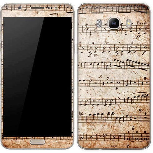 Antique Notes Galaxy J7 Skin