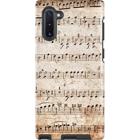 Antique Notes Galaxy Note 10 Pro Case