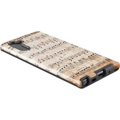 Antique Notes Galaxy Note 10 Pro Case
