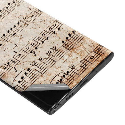 Antique Notes Galaxy Note 10 Skin