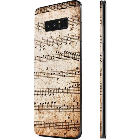 Antique Notes Galaxy Note 8 Skin