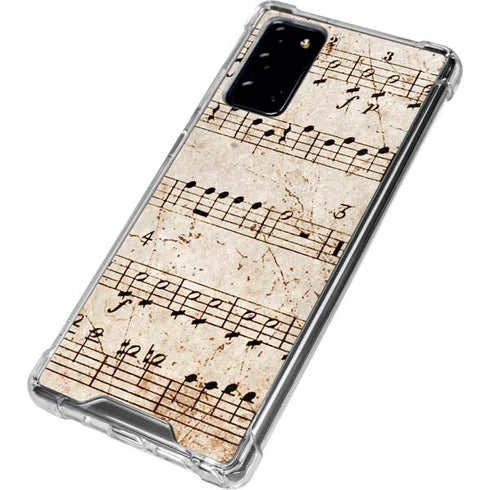 Antique Notes Galaxy Note20 5G Clear Case