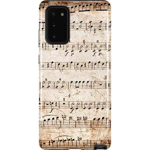 Antique Notes Galaxy Note20 5G Pro Case