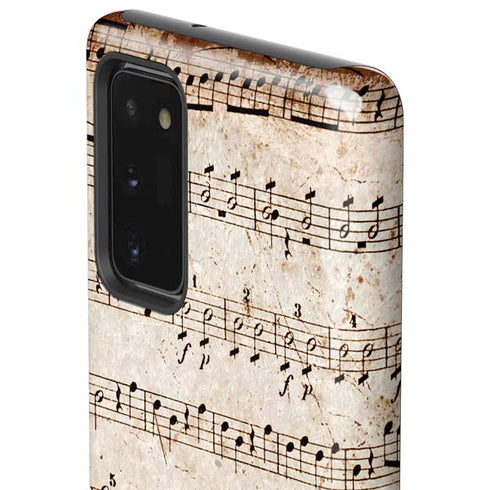Antique Notes Galaxy Note20 5G Pro Case