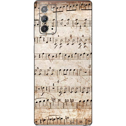 Antique Notes Galaxy Note20 5G Skin