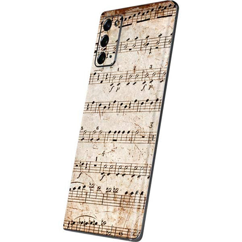 Antique Notes Galaxy Note20 5G Skin