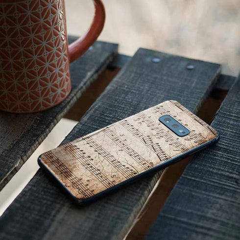 Antique Notes Galaxy S10e Skin