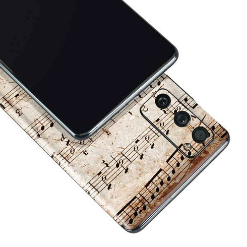 Antique Notes Galaxy S20 Fan Edition Skin