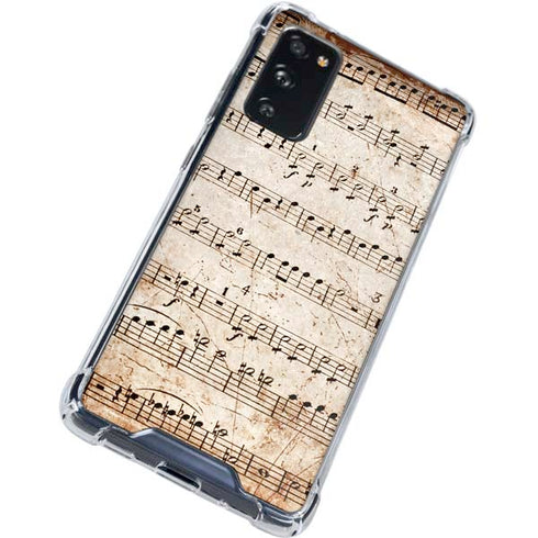 Antique Notes Galaxy S20 FE Clear Case