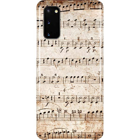 Antique Notes Galaxy S20 Lite Case
