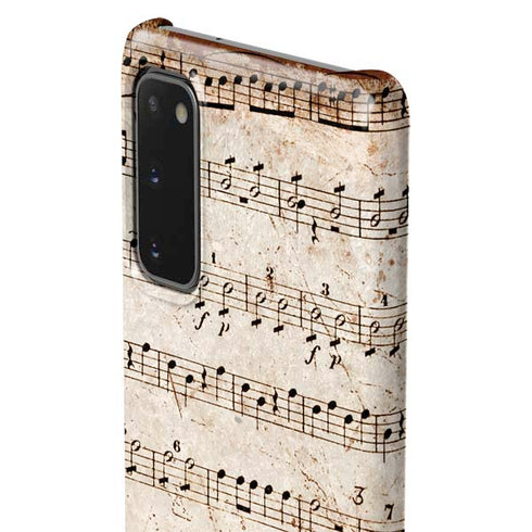 Antique Notes Galaxy S20 Lite Case