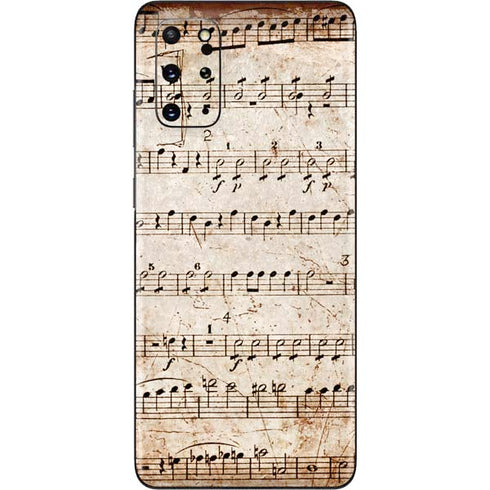 Antique Notes Galaxy S20 Plus Skin