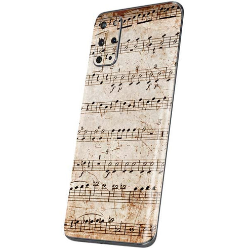 Antique Notes Galaxy S20 Plus Skin