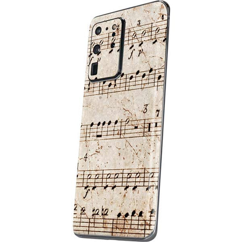 Antique Notes Galaxy S20 Ultra 5G Skin