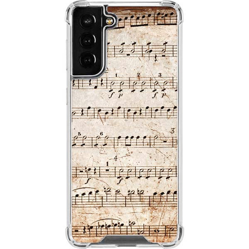 Antique Notes Galaxy S21 FE Clear Case
