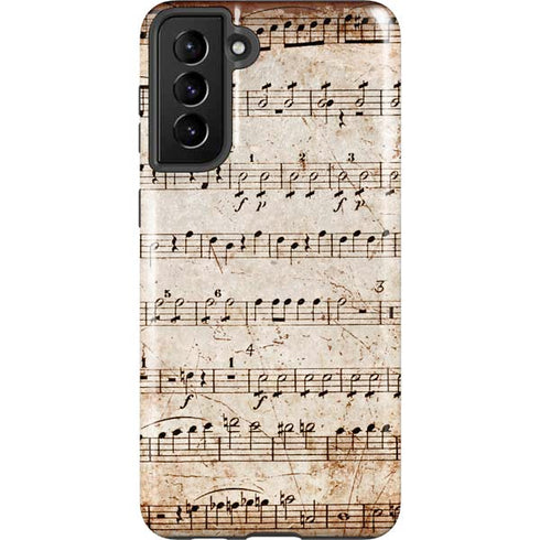 Antique Notes Galaxy S21 Plus 5G Pro Case