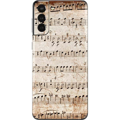 Antique Notes Galaxy S21 Plus 5G Skin