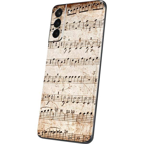 Antique Notes Galaxy S21 Plus 5G Skin