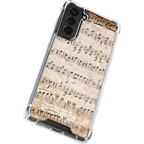 Antique Notes Galaxy S22 Clear Case