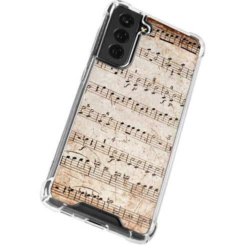 Antique Notes Galaxy S22 Plus Clear Case