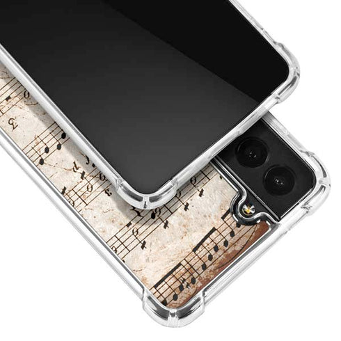 Antique Notes Galaxy S22 Plus Clear Case