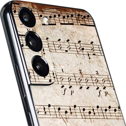 Antique Notes Galaxy S22 Skin