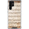 Antique Notes Galaxy S22 Ultra Clear Case