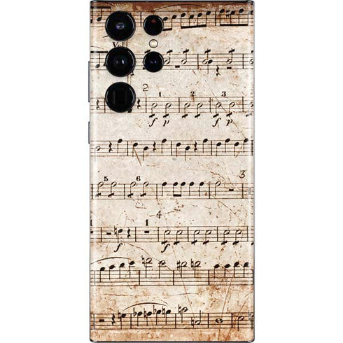 Antique Notes Galaxy S22 Ultra Skin