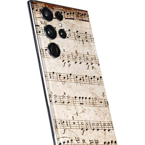 Antique Notes Galaxy S22 Ultra Skin