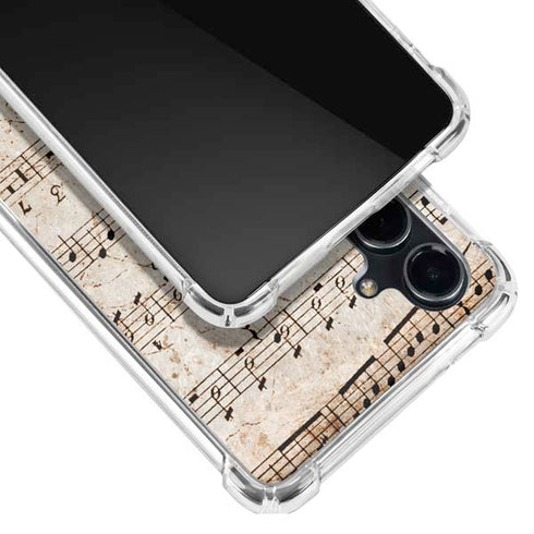 Antique Notes Galaxy S23 FE Clear Case