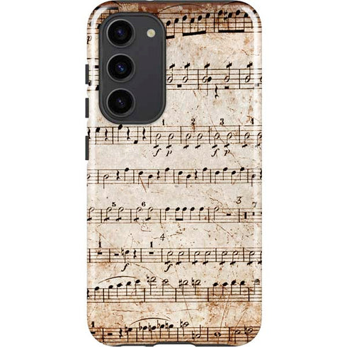 Antique Notes Galaxy S23 Plus Pro Case