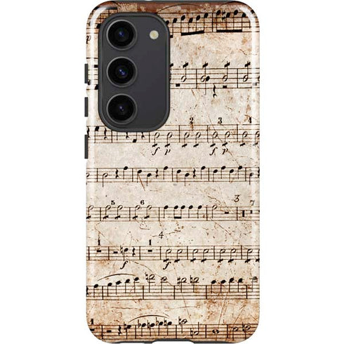 Antique Notes Galaxy S23 Pro Case